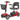 Assembled Vive 4 Wheel Mobility Scooter - Electric Powered with Seat for Seniors