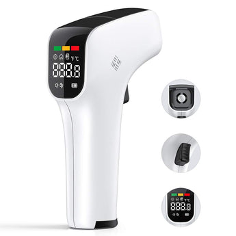 Infrared Thermometer for Adults, Children and Babies, Non-Contact, Forehead and Room Modes, FDA Cleared, Instant Accurate Results on Digital Display