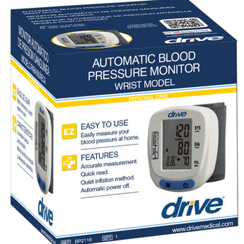 Drive Automatic Blood Pressure Monitor Wrist Model BP2116