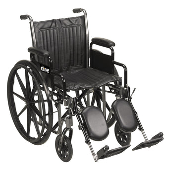Drive Silver Sport 2 Wheelchair Detachable Full Arms Elevating Legrests