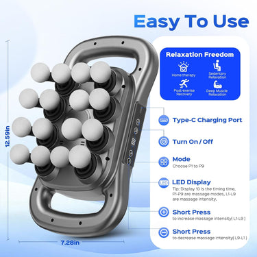 REXYEN MULTI-HEAD FASCIA GUN MASSAGER MACHINE