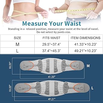 MISITEMO Back Brace for Lower Back Pain Back Support Belt, Lumbar Support Belt Breathable Pad Pain Relief for Herniated Disc Sciatica Scoliosis Straightener
