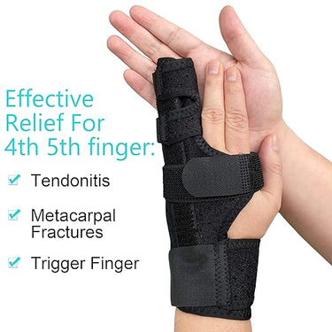 GenetGo Boxer Metacarpal Splint Brace - 4th or 5th Finger Splint Support