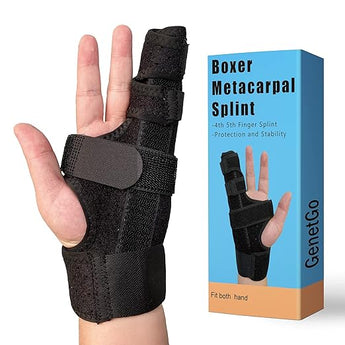 GenetGo Boxer Metacarpal Splint Brace - 4th or 5th Finger Splint Support