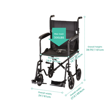 Noka Light Weight Transport Chair