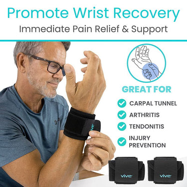 Vive Compression Wrist Wraps