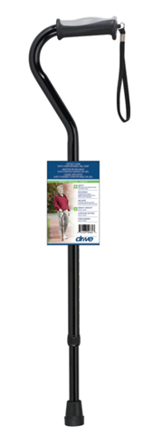 Gel Grip, Aluminum Offset Canes, Height Adjustable Plaid Blue RTL10372PL