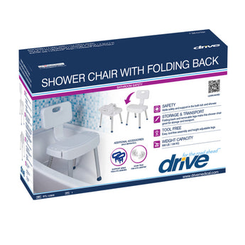 Drive Shower Chair with Folding Back and Arms