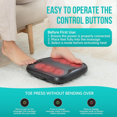 Snailax Shiatsu Foot Massager with Heating