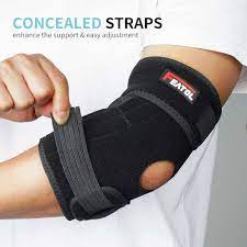 FEATOL Elbow Brace for Tendonitis and Tennis Elbow for Men and Women (black)