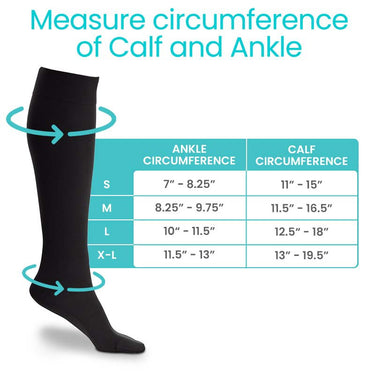 Vive Knee High Compression Stockings 20-30mmHg 15-20mmhg