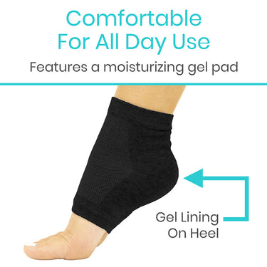 Vive Moisturizing Ankle Socks 2 Pair Large