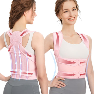 MODERN DME Back Brace Posture Corrector for Women and Men, Adjustable Full Back Support